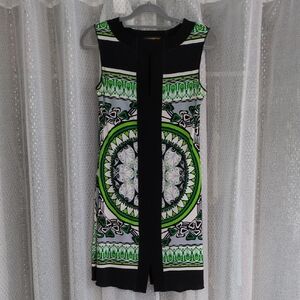 Evan Varro Green And Black Dress